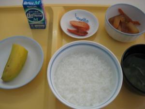 本日の朝食（入院十四日目）
